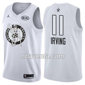 Camiseta Hombre Boston Celtics Kyrie Irving 11 2018 All Star Jordan Brand Blanco Swingman
